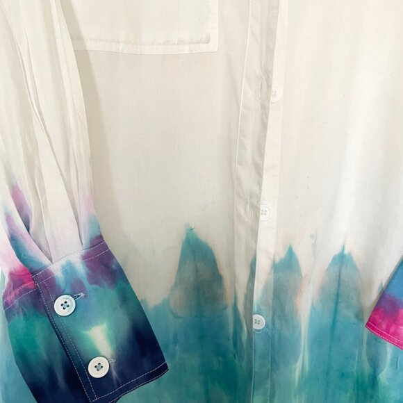 🔥 Free Speech Flame Dyed Long Blouse – Beach to Street Style 🔥 - Picture 6 of 8